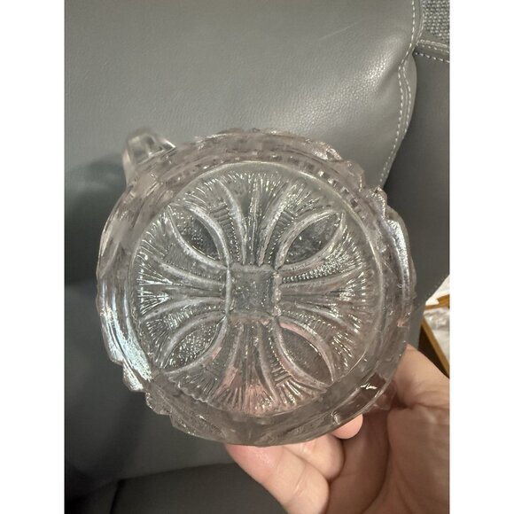 VTG Indiana Glass Gaelic Pattern EAPG Crystal‎ Sugar Bowl Footed Pressed Glass - Picture 3 of 10